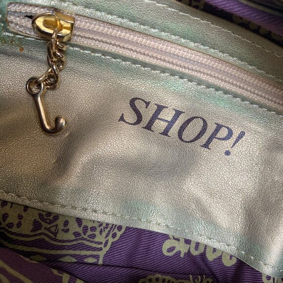 BNWT-Vintage 2006 Juicy Couture Light Green Leather Barrel Bag - Picture 5 of 9